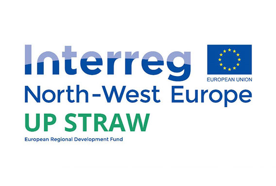 Logo du programme européen Interreg UP Straw pour l'Europe du nord ouest